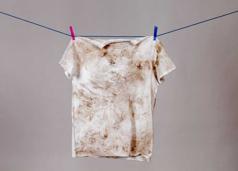 Heavily soiled clothes are hard to washed