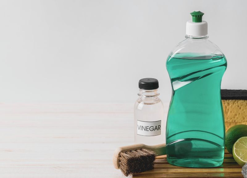 Vinegar and dish soap can be good alternative to detergent